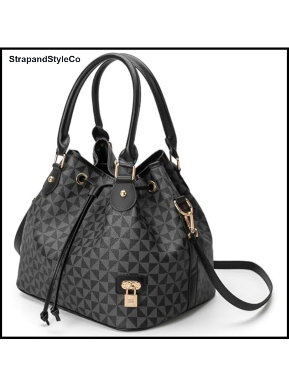 Chic West Hobo Bucket Purse Drawstring Shoulder Bag